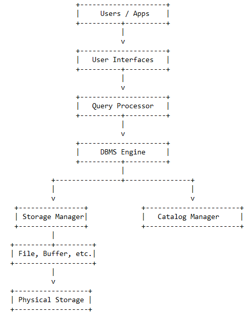Structure of DBMS