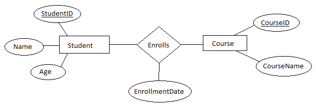 Converting ER Diagram to Tables in DBMS